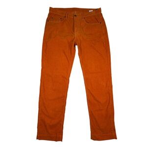 Massimo Alba Watercolor Burnt Orange Corduroy Pants Mens 32 X 29 Made in Italy